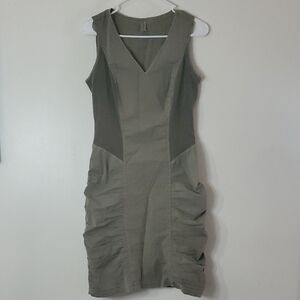 XCVI Olive Green Mini Dress